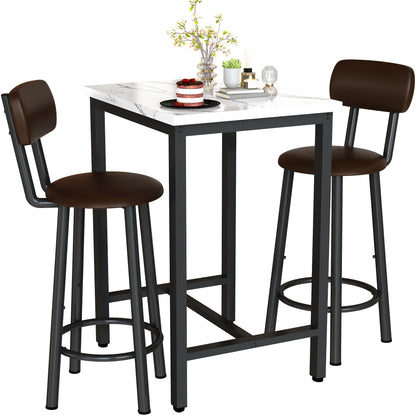 AWQM Square Table Set, Table for 2