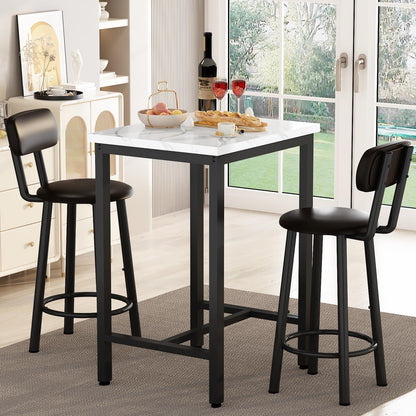 AWQM Square Table Set, Table for 2