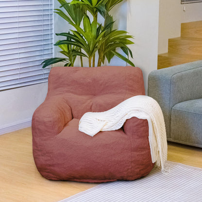 AWQM Bean Bag Chair, Tufted Soft Padded Bean Bag Chair, Lazy Susans