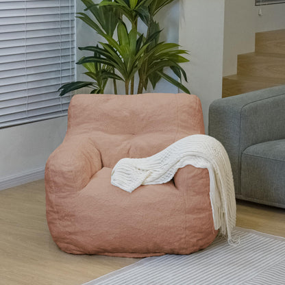 AWQM Bean Bag Chair, Tufted Soft Padded Bean Bag Chair, Lazy Susans