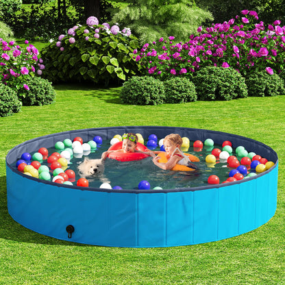 AWQM Foldable Dog Swimming Pool Hard Plastic Non-Slip Dog Bathtub