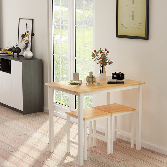 AWQM Industrial Small Dining Table, Dining Table for 2