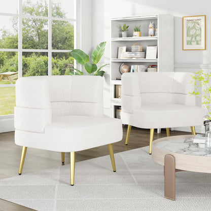 AWQM 2PCS Single Sofa Chair with High Resilience Foam and Sturdy Legs