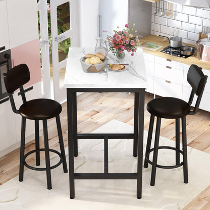 AWQM Square Table Set, Table for 2